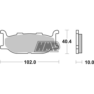 Pastilhas travão YAMAHA MORPHUS / XP TMAX / YP MAJESTY / 170MS - SBS